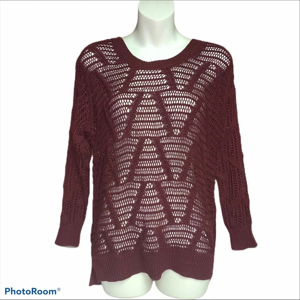 mine Dark burgundy  Medium long sleeve top